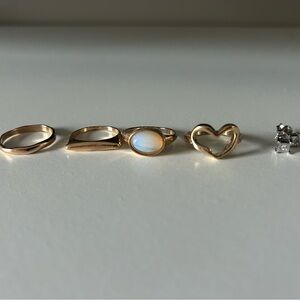 Wild Fable Gold and Silver Ring Set